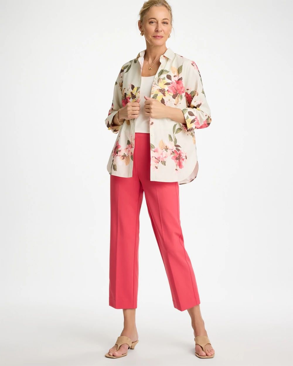 Juliet Lightweight Straight Crop Pants | Chico's